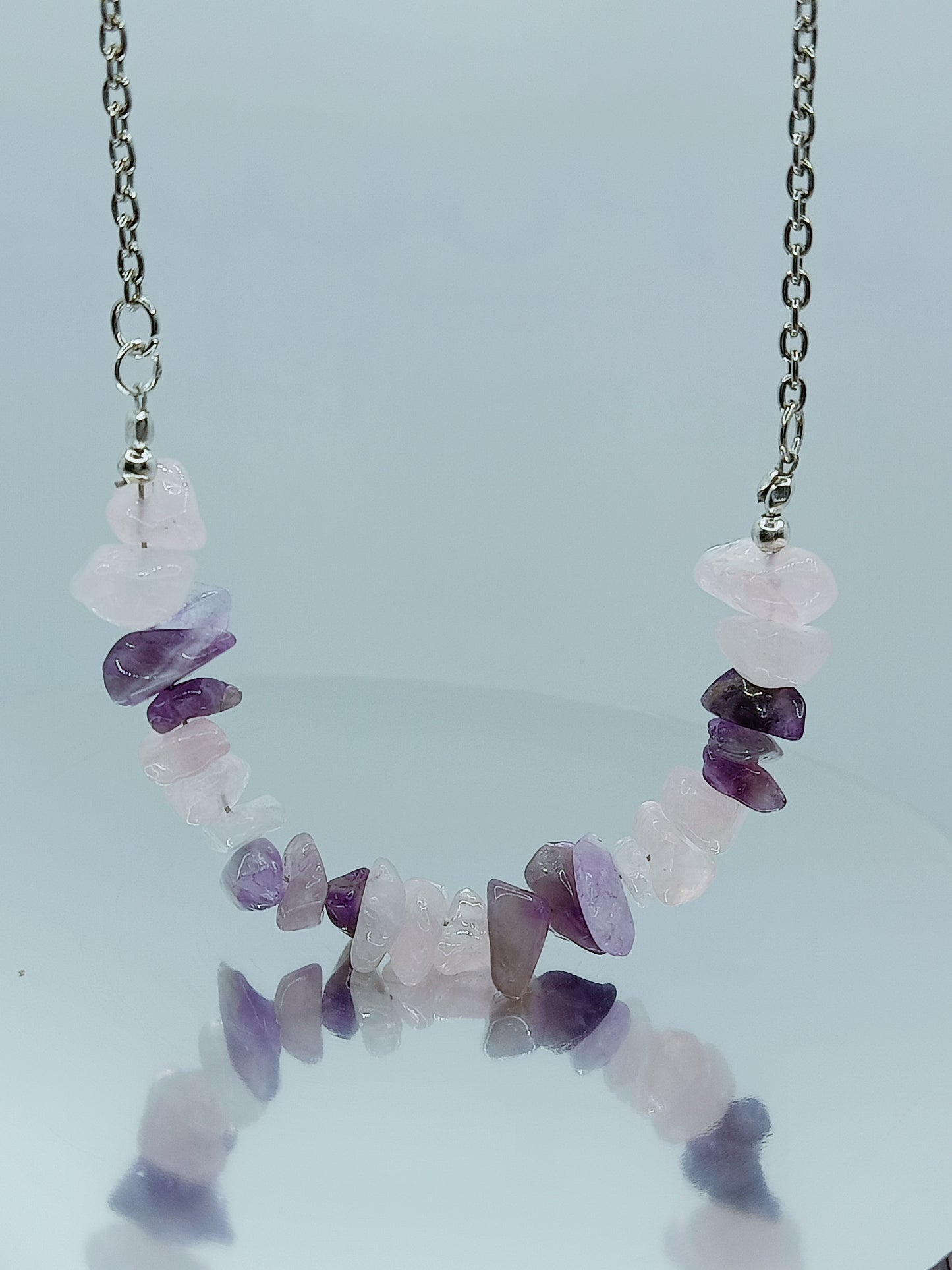 Rose quads & Amethyst Neckpiece set