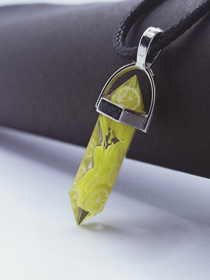 Resin bullet pendant (Lemon in side)