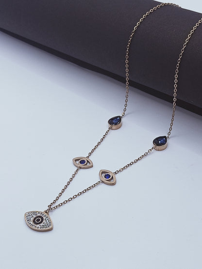 Stainless Steel Evil Eye Necklace