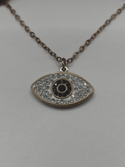 Stainless Steel Evil Eye Necklace