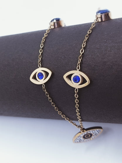 Stainless Steel Evil Eye Necklace