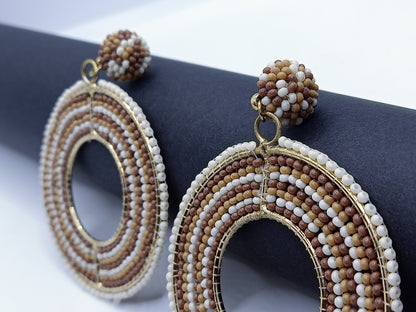 Hand-crafted Beaded Earrings