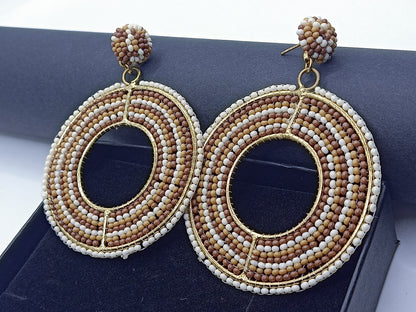 Hand-crafted Beaded Earrings