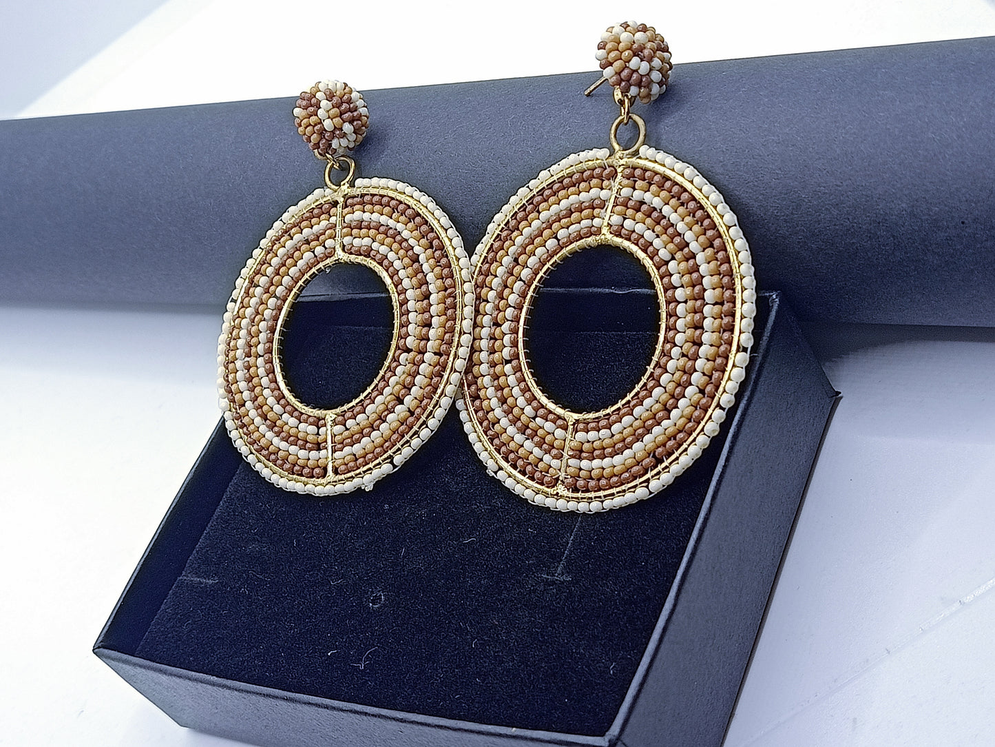 Hand-crafted Beaded Earrings