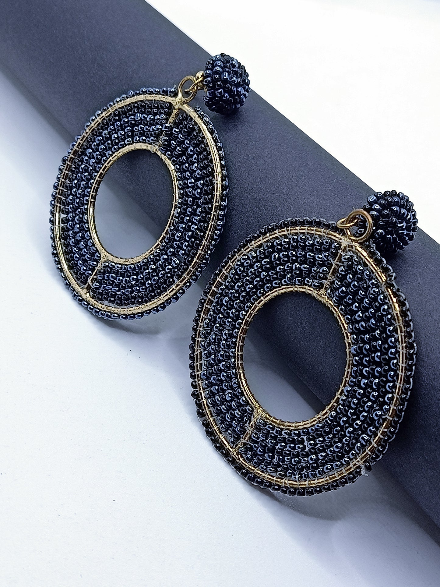 Hand-crafted Beaded Earrings