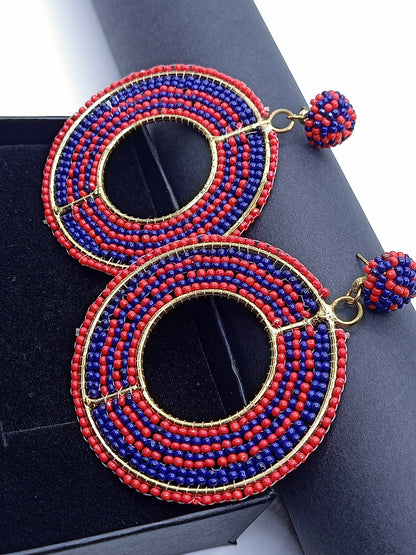 Hand-crafted Beaded Earrings