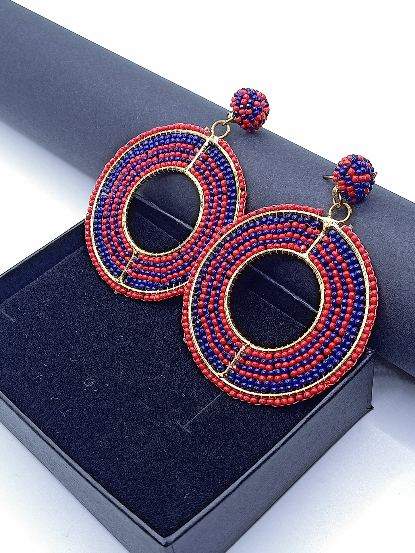 Hand-crafted Beaded Earrings