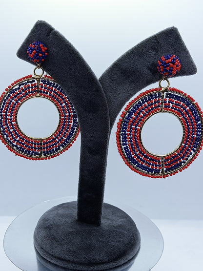 Hand-crafted Beaded Earrings