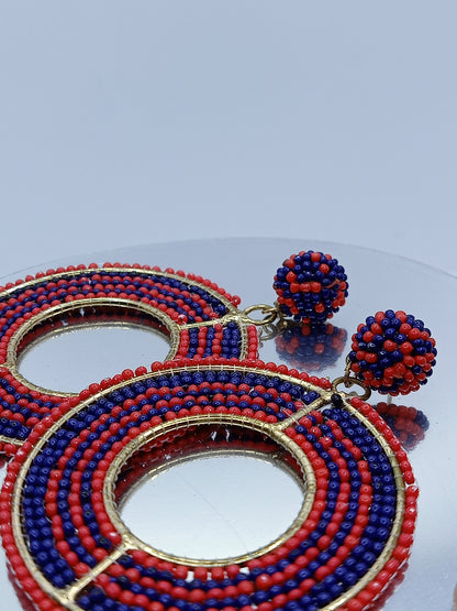 Hand-crafted Beaded Earrings