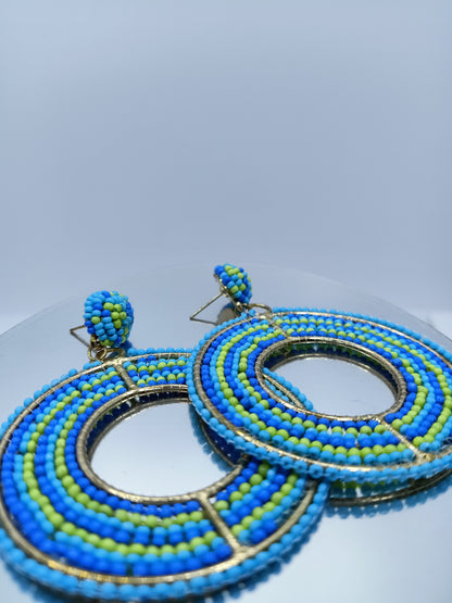 Hand-crafted Beaded Earrings