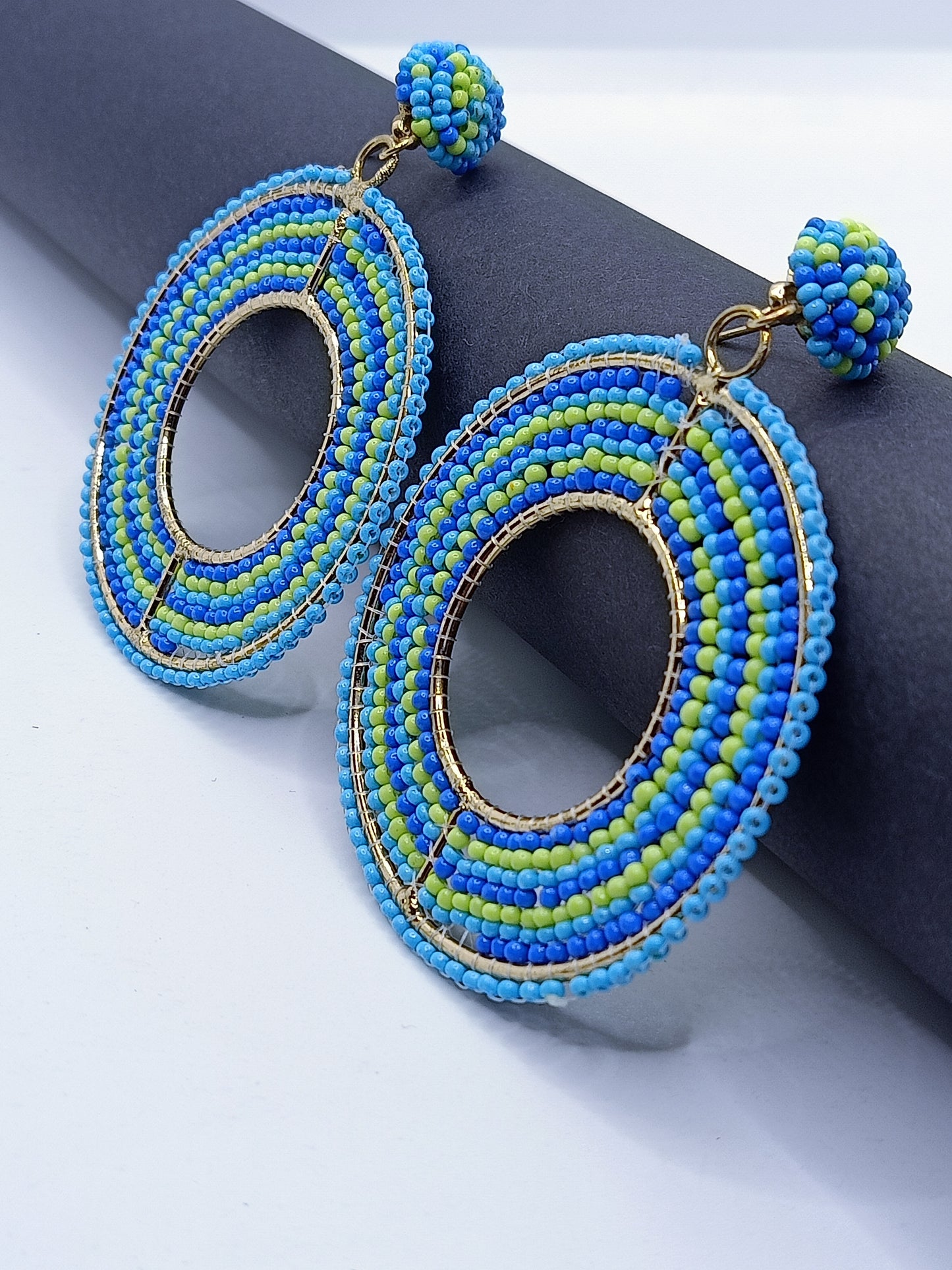 Hand-crafted Beaded Earrings