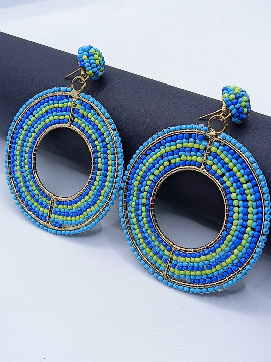 Hand-crafted Beaded Earrings