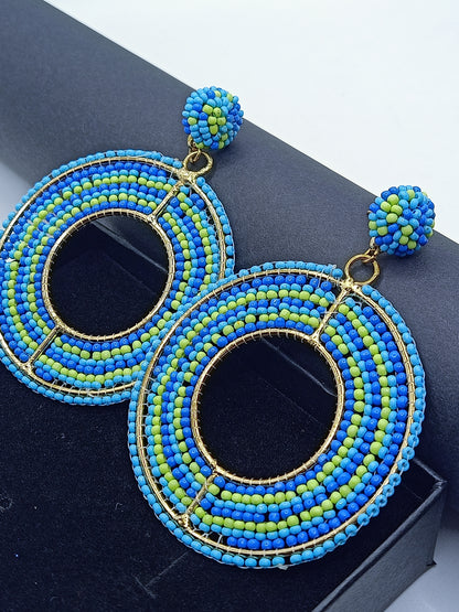 Hand-crafted Beaded Earrings