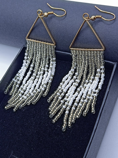 Hand-crafted Glass Beads Earrings