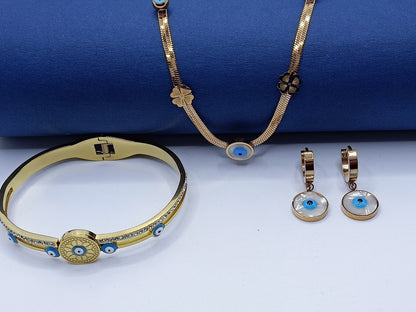 Anti Tarnished Evil eye Set