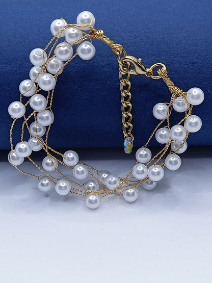 Synthetic Pearl Bracelet