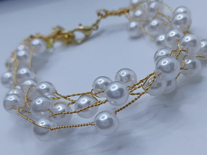 Synthetic Pearl Bracelet