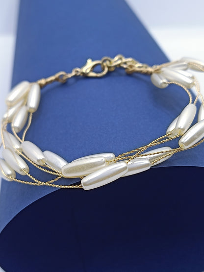 Synthetic Pearl Bracelet