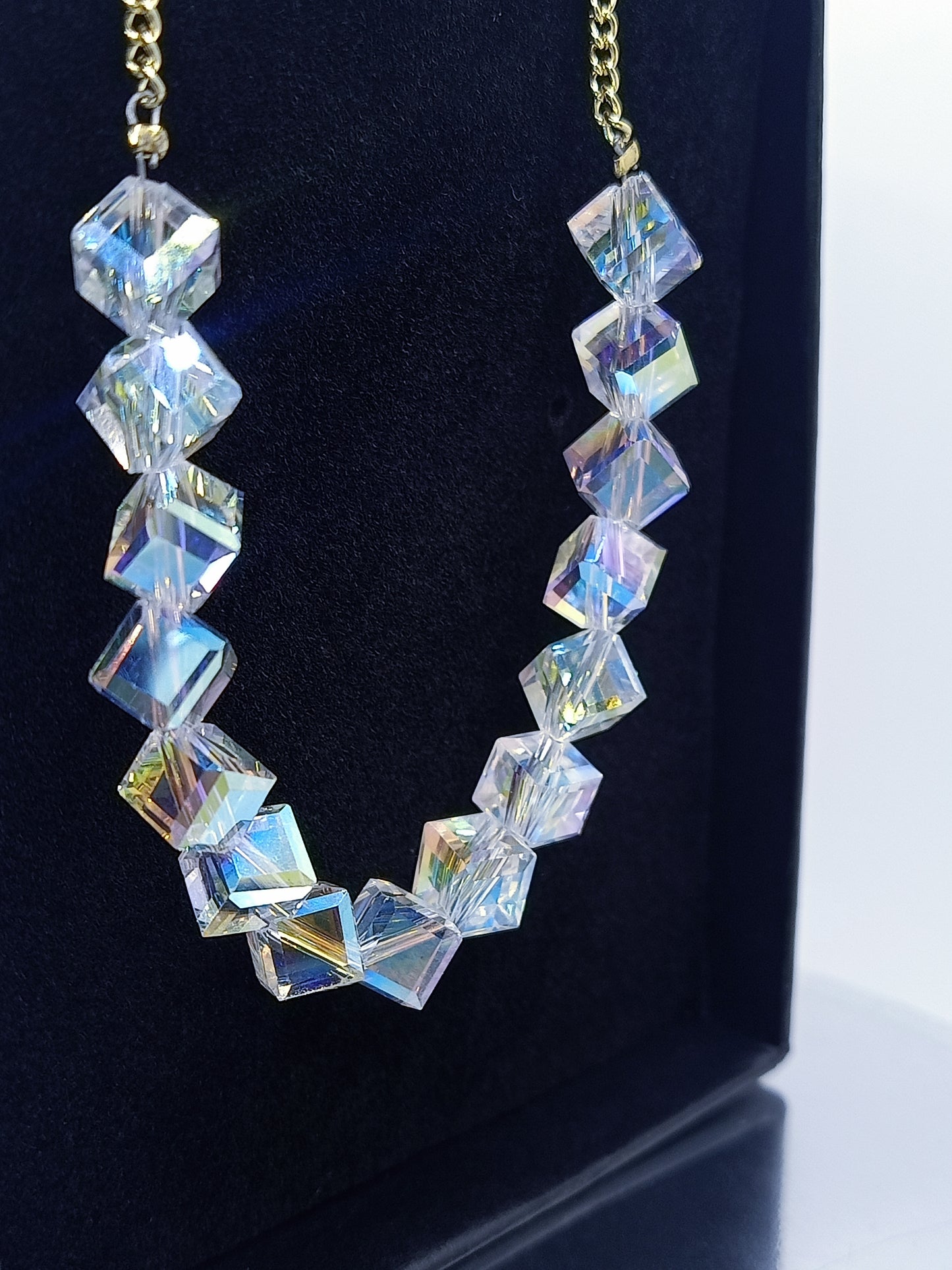 Crystal Cube Bracelet (Multi Color Shine)