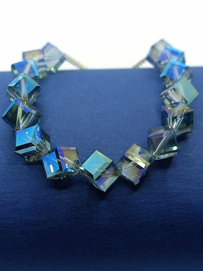 Crystal Cube Bracelet (Multi Color Shine)