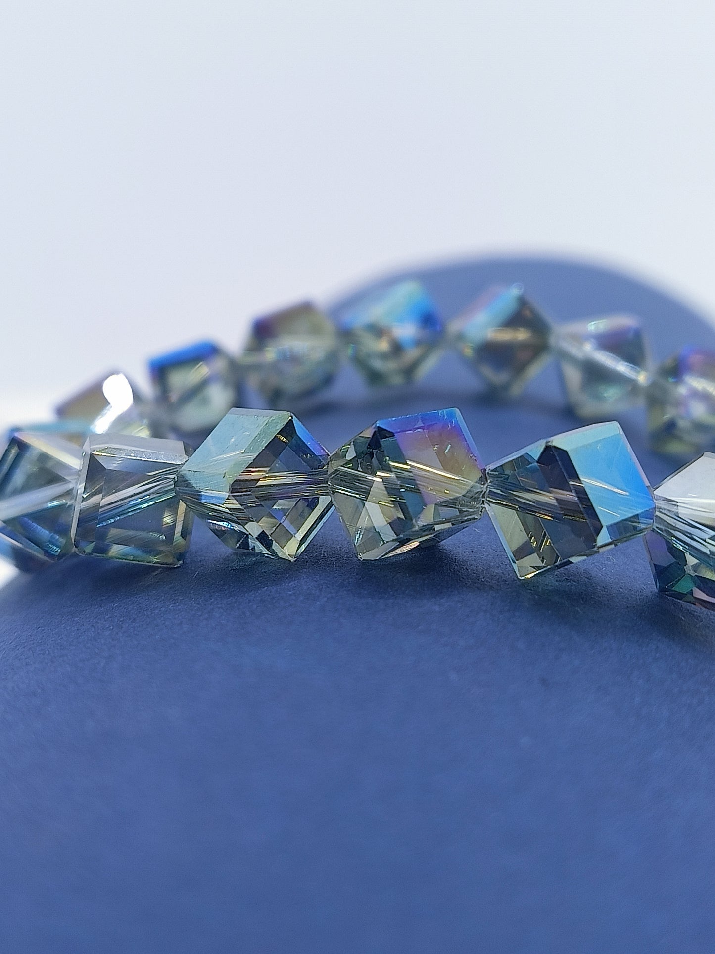 Crystal Cube Bracelet (Multi Color Shine)