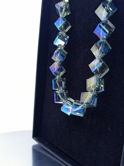 Crystal Cube Bracelet (Multi Color Shine)