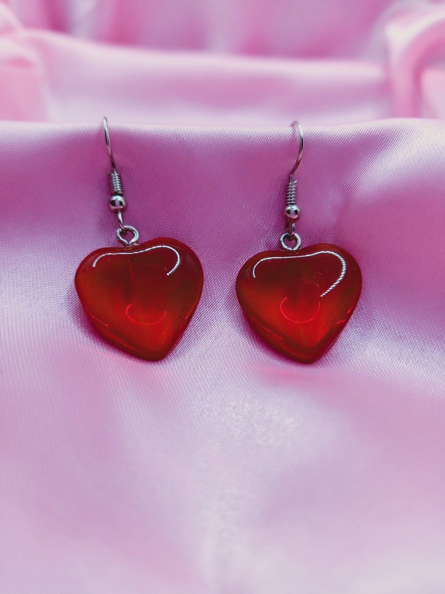 Red Heart Earrings