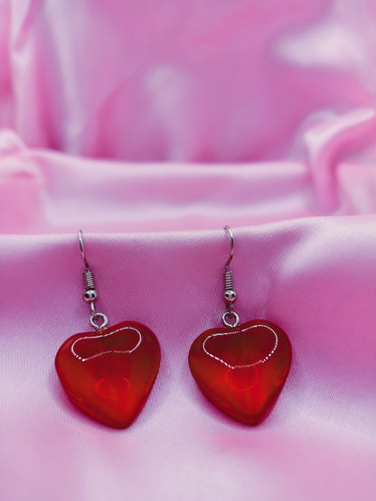 Red Heart Earrings