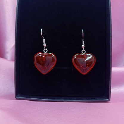 Red Heart Earrings