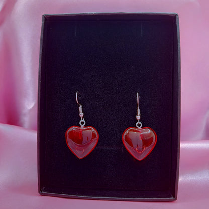 Red Heart Earrings